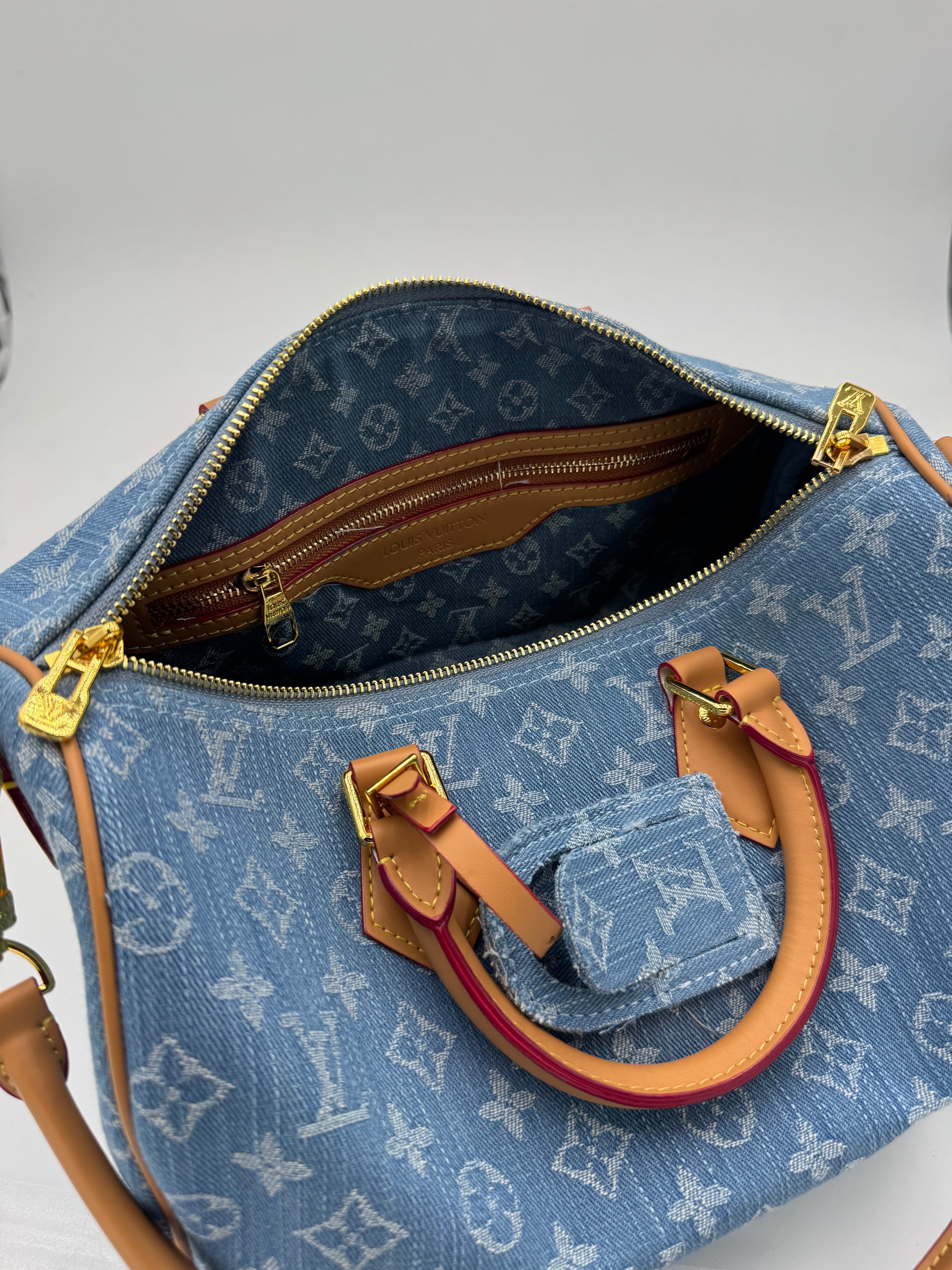 Baule denim chiaro 30cm