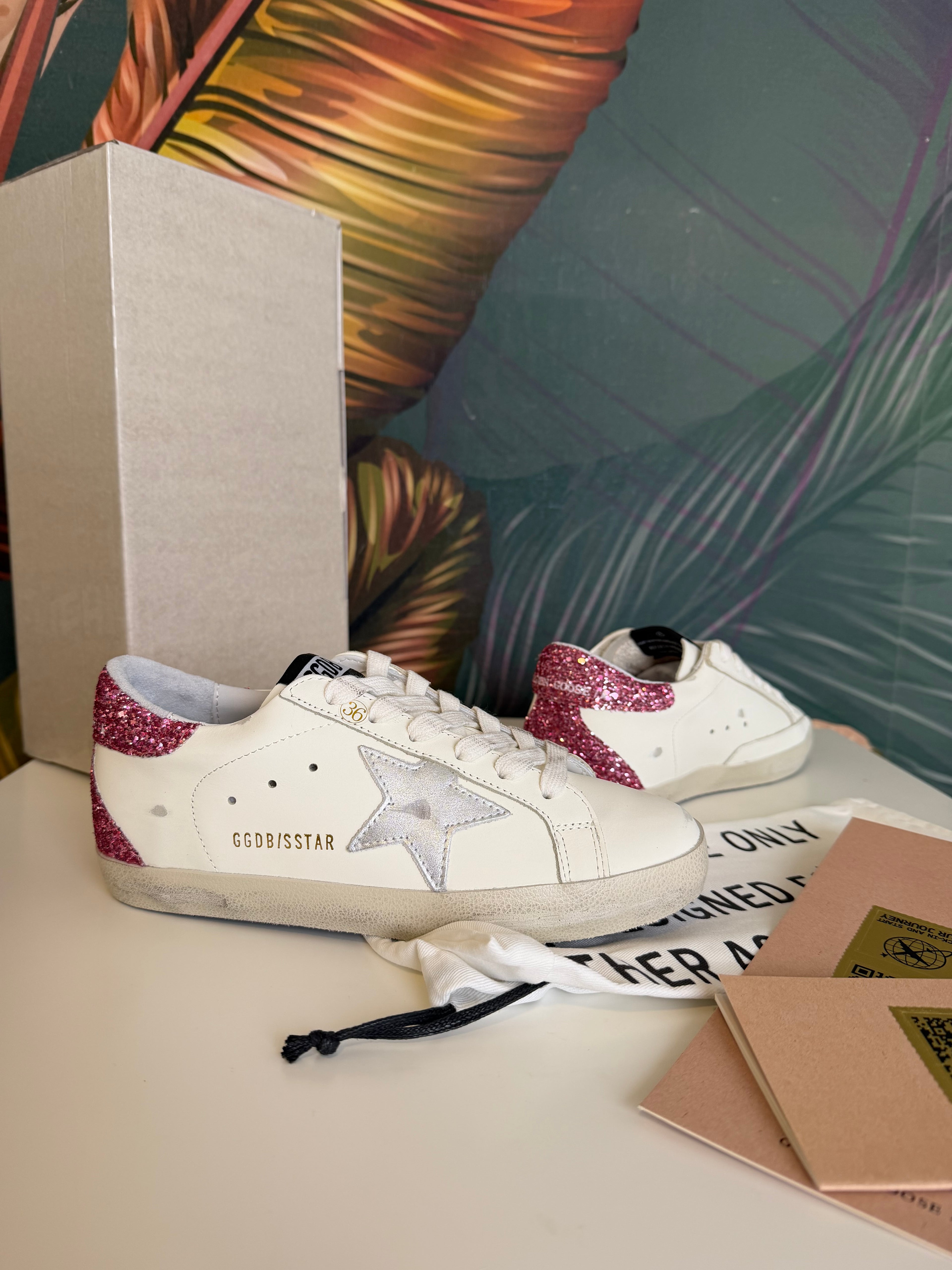 Sneakers stella glitter fuxia