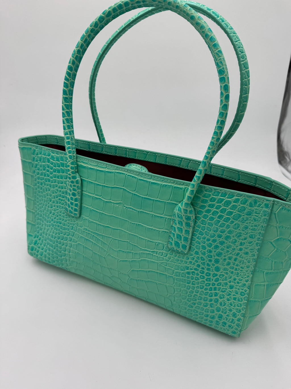 Borsa verde acqua 35cm