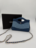 Borsa chantilly denim 20cm