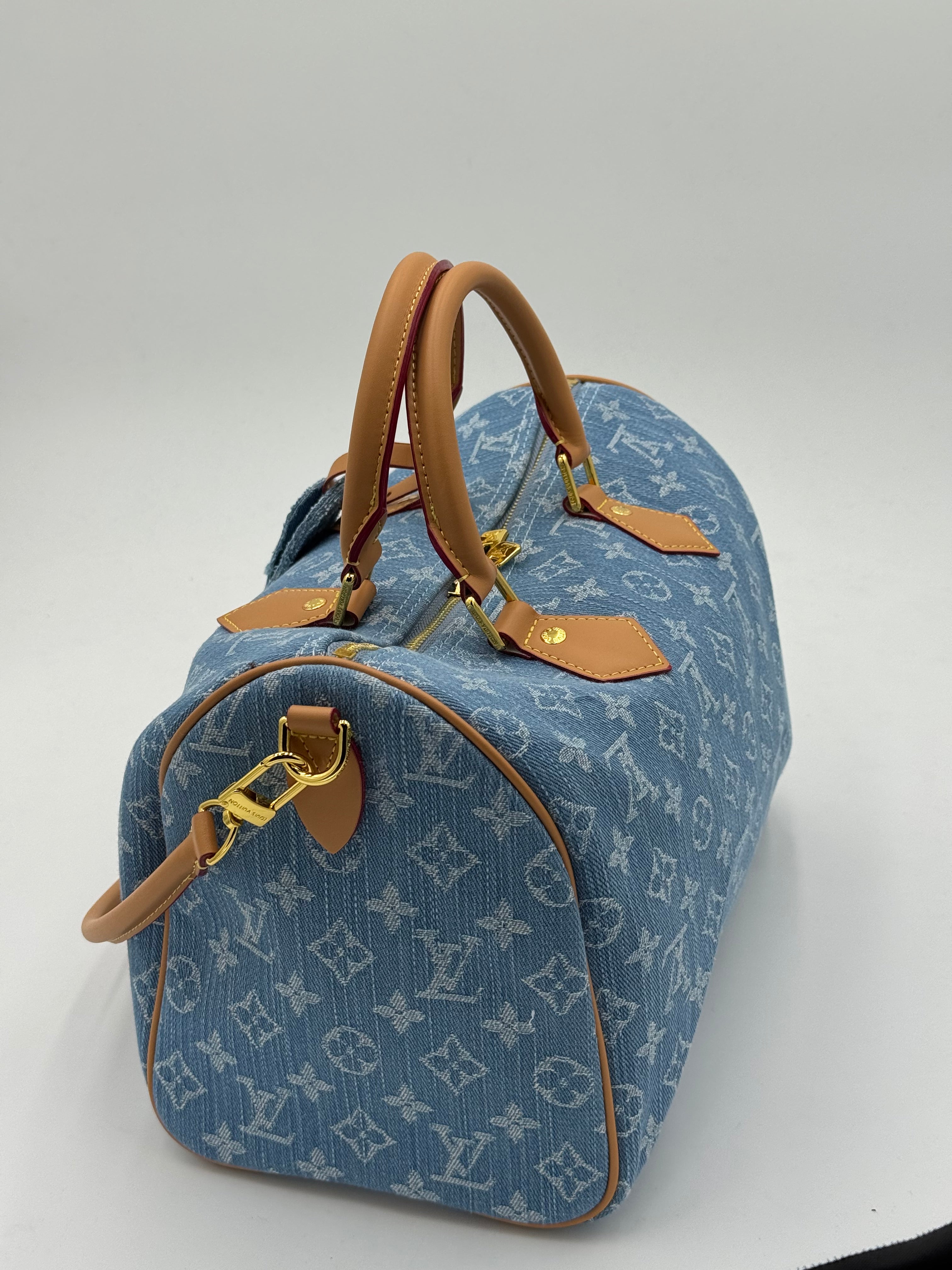 Baule denim chiaro 30cm