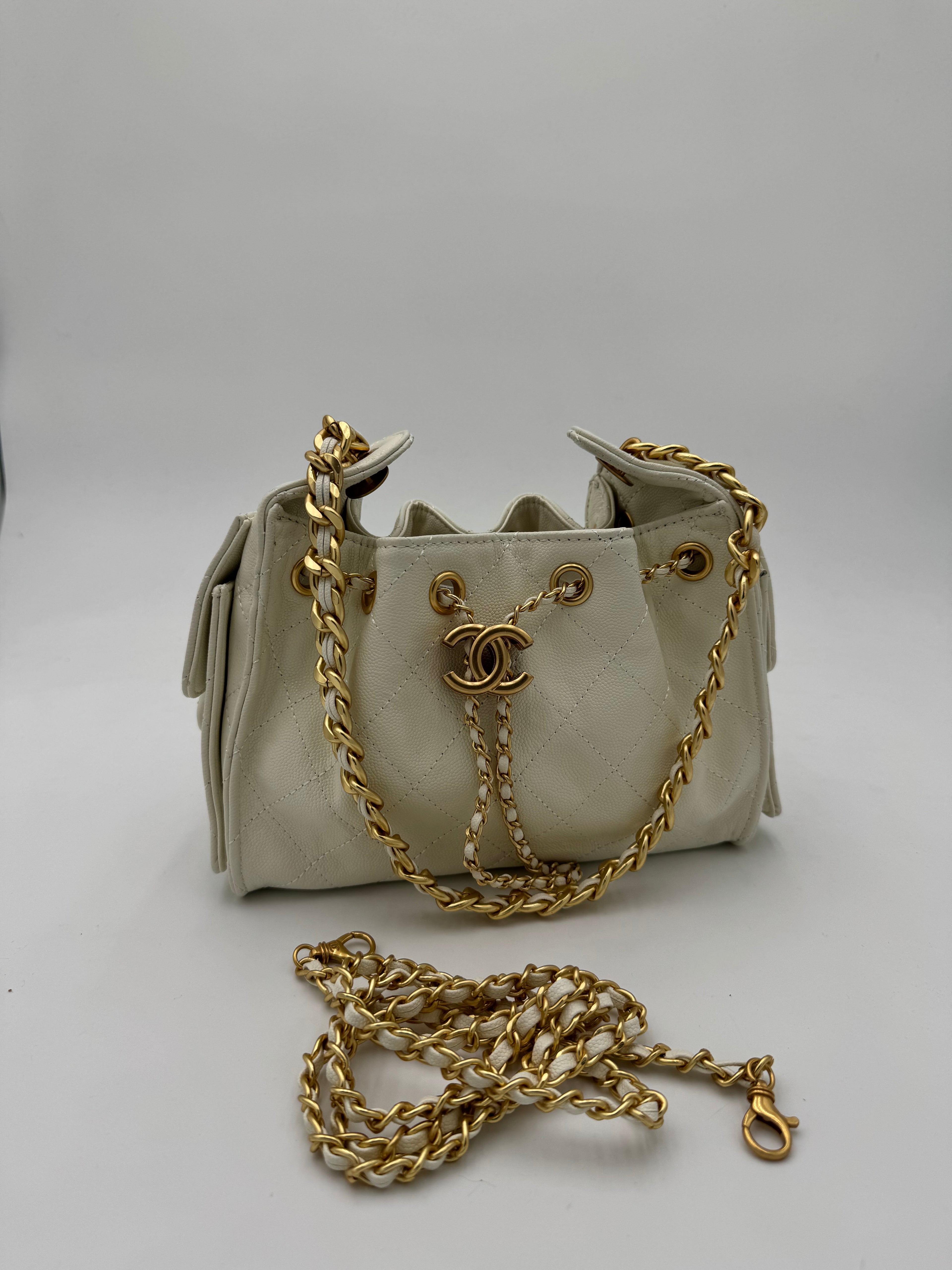 Borsa chany mini white 15cm