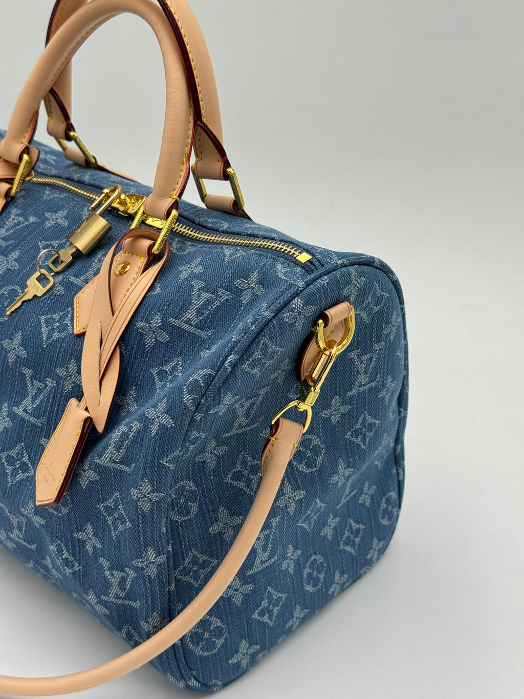 Baule denim scuro 30cm