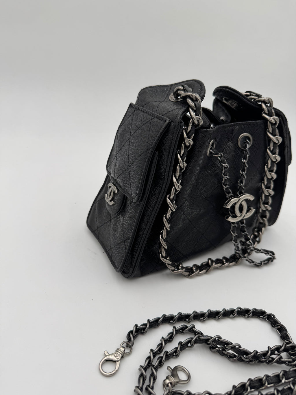 Borsa mini 15cm argento