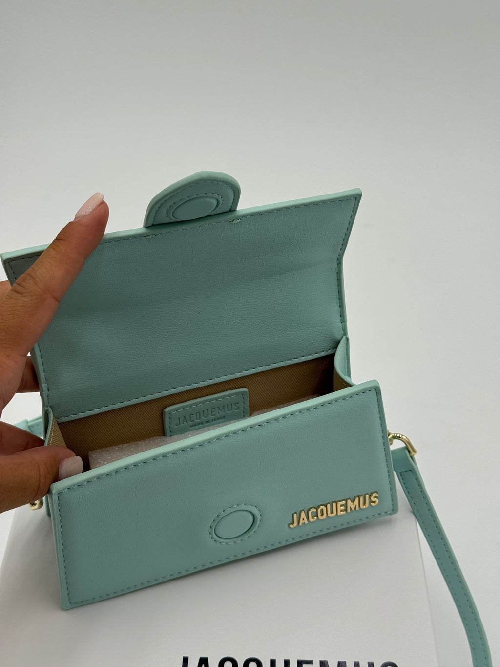 Borsa jacqui celeste 15cm